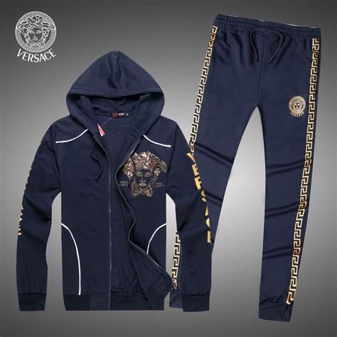 versace man suit|men's versace jogging suit.